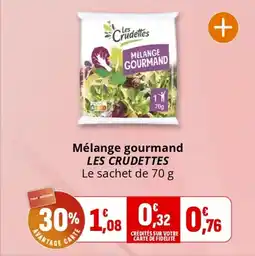 Coccinelle Supermarché Mélange gourmand les crudettes offre