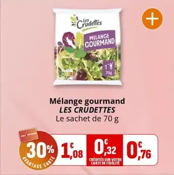 Coccinelle Supermarché Mélange gourmand les crudettes offre