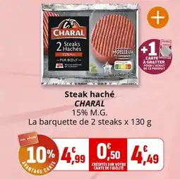 Coccinelle Supermarché Steaks hachés charal offre