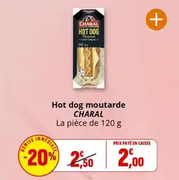 Coccinelle Supermarché Hot dog moutarde charal offre