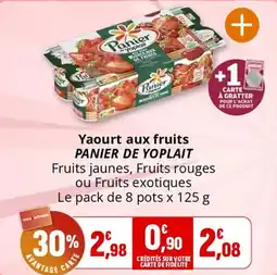 Coccinelle Supermarché Yaourt aux fruits panier de yoplait offre