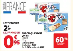 Auchan LA VACHE QUIRIT Pik&croq offre