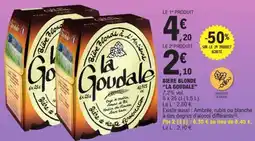 E.Leclerc BIÈRE BLONDE 'LA GOUDALE' offre
