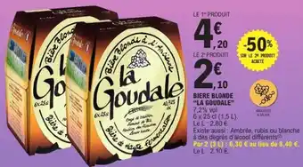 E.Leclerc BIÈRE BLONDE 'LA GOUDALE' offre