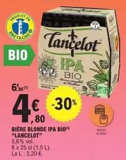 E.Leclerc BIÈRE BLONDE IPA BIO LANCELOT offre