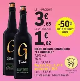 E.Leclerc BIÈRE BLONDE GRAND CRU 'LA GOUDALE' offre