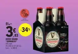 E.Leclerc BIÈRE BRUNE 'GUINNESS' offre