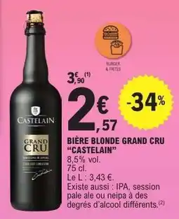 E.Leclerc BIÈRE BLONDE GRAND CRU CASTELAIN offre