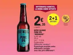 E.Leclerc BIÈRE BLONDE PUNK IPA BREWDOG offre