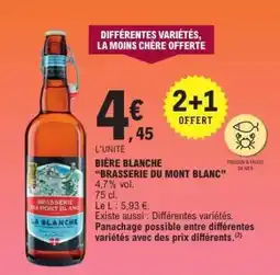 E.Leclerc BIÈRE BLANCHE BRASSERIE DU MONT BLANC offre