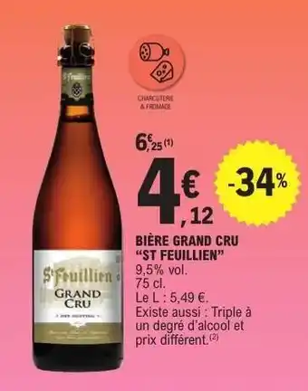 E.Leclerc BIÈRE GRAND CRU “ST FEUILLIEN” offre