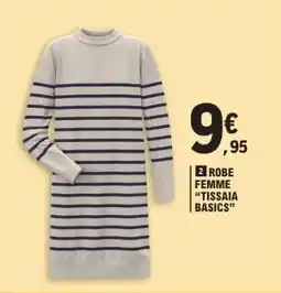 E.Leclerc ROBE FEMME TISSAIA BASICS offre