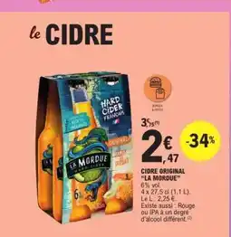 E.Leclerc CIDRE ORIGINAL “LA MORDUE” offre