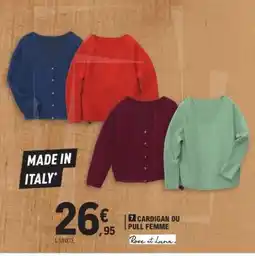 E.Leclerc Cardigan ou Pull Femme offre
