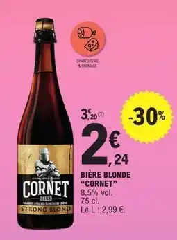 E.Leclerc BIÈRE BLONDE “CORNET” offre