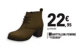 E.Leclerc Bottillon Femme 'Tissaia' offre