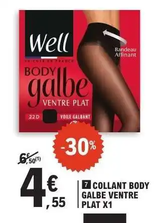 E.Leclerc COLLANT BODY GALBE VENTRE PLAT X1 offre