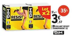 E.Leclerc COLLANT RESIST TRANSPARENT X2 offre