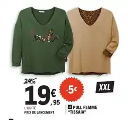 E.Leclerc 4 PULL FEMME 'TISSAIA' offre