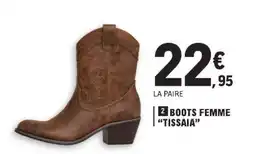 E.Leclerc BOOTS FEMME TISSAIA offre
