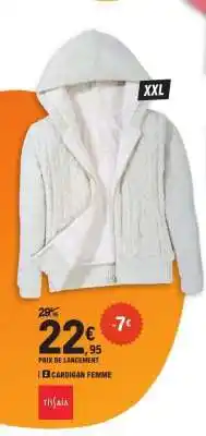 E.Leclerc Cardigan Femme offre