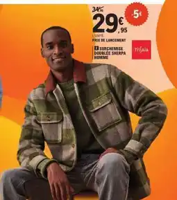 E.Leclerc Surchémise Doublée Sherpa Homme offre