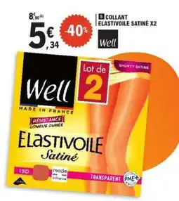 E.Leclerc 5 COLLANT ELASTIVOILE SATINÉ X2 offre