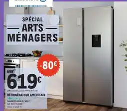 E.Leclerc RÉFRIGÉRATEUR AMÉRICAIN Hisense offre