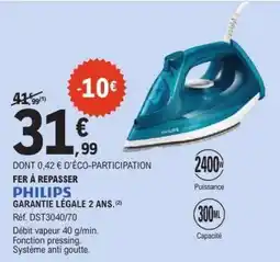 E.Leclerc FER À REPASSER PHILIPS offre