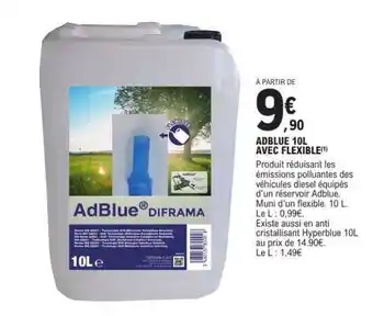 E.Leclerc ADBLUE 10L AVEC FLEXIBLE offre