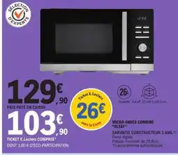 E.Leclerc Micro Ondes Combiné 'Elsay' offre