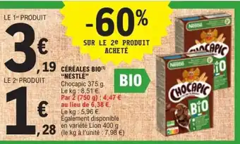 E.Leclerc CÉRÉALES BIO 'NESTLE' offre