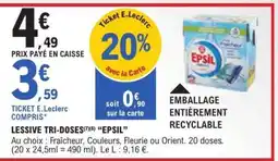 E.Leclerc LESSIVE TRI-DOSES “EPSIL” offre