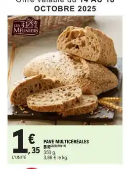 E.Leclerc PAVÉ MULTICÉRÉALES BIO offre