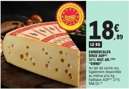 E.Leclerc Emmentaler Doux AOP offre