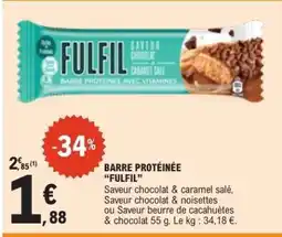 E.Leclerc Barre protéinée FULFIL offre