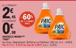 E.Leclerc VAISSELLE MAINS PAIC offre