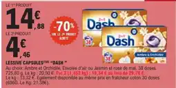 E.Leclerc LESSIVE CAPSULES DASH offre