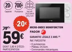 E.Leclerc MICRO-ONDES MONOFONCTION offre