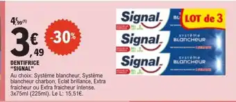 E.Leclerc Dentifrice Signal offre