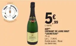 E.Leclerc AOP Crémant de Loire Brut Lacheteau offre