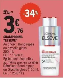 E.Leclerc SHAMPOOING “ELSÈVE” offre