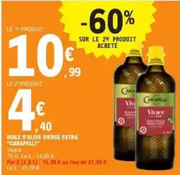 E.Leclerc HUILE D'OLIVE VIERGE EXTRA CARAPELLI Vivace offre