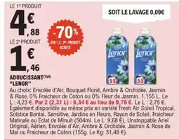 E.Leclerc ADOUCISSANT LENOR offre