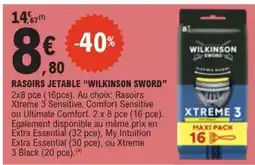 E.Leclerc RASOIRS JETABLE “WILKINSON SWORD” offre