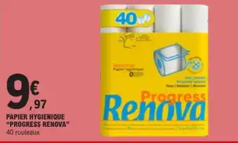 E.Leclerc PAPIER HYGIÉNIQUE 'PROGRESS RENOVA' offre