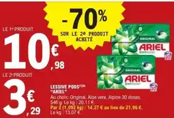 E.Leclerc Lessive Pods Ariel offre