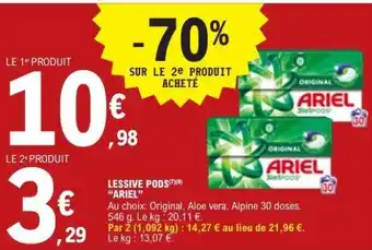 E.Leclerc Lessive Pods Ariel offre