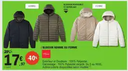 E.Leclerc I BLOUSON HOMME OU FEMME offre