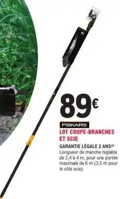 E.Leclerc LOT COUPE-BRANCHES ET SCIE offre